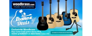 Woodbrass: Recevez un stand pour votre instrument pour toute guitare Ibanez PF15 achetée