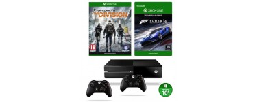 Cdiscount: Xbox One 1To + The Division + Forza 6 + 2 Manettes + 10€ sur Xbox Store à 329€