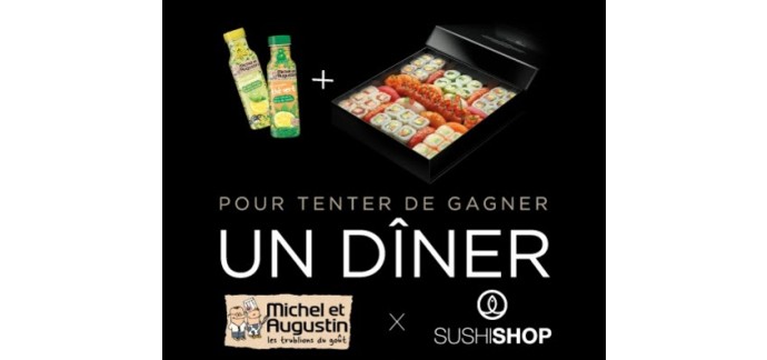 Sushi Shop: Tentez de remporter un repas Sushi Shop & Michel et Augustin pour 4 personnes