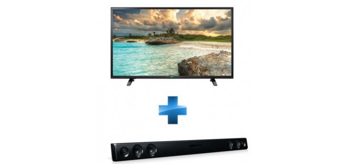 Rue du Commerce: TV LED Full HD 43" (108cm) LG 43LH500 + barre de son LAS260 BUN45187 à 379,99€