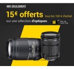 Fnac: [Adhérents] Objectifs photo : 15€ en chèque-cadeau tous les 100€ d'achat