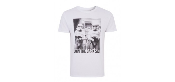 Undiz: Tshirt Blanc Homme Obiwaniz "Join The Dark Side" à 7,48€ au lieu de 14,95€