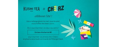 Kusmi Tea: Un bon d'achat de 8€ valable chez Cheerz pour toute commande de mélange glacé