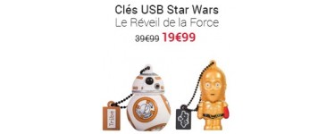 Fnac: - 50% sur les clés USB Star Wars - Le Réveil de la Force + le film offert