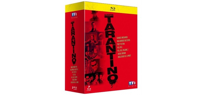 Fnac: Coffret 7 films Blu-ray Quentin Tarantino à 19,99€