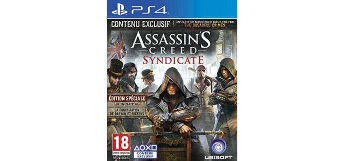 Amazon: Assassin's Creed Syndicate - Edition spéciale sur PS4 à 18.39€