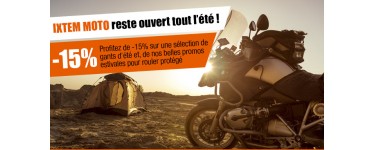 Ixtem Moto: Protégez vos main à moto avec 15% de réduction sur une sélection de gants d'été