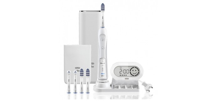 Cdiscount: Brosse à dents électrique rechargeable - ORAL-B Trizone White 7000 à 79,99€
