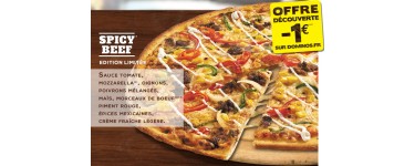 Domino's Pizza: Offre découverte : 1€ de réduction sur les pizzas Mexicaines en taille médium