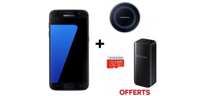 Cdiscount: Samsung Galaxy S7 + carte SD 32Go + chargeur sans fil et batterie externe à 599€