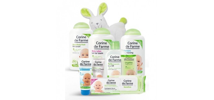 Corine de Farme: 10 produits de soins et toilette pour bébé à 21,35€ au lieu de 30,50€