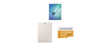 Amazon: Pack Samsung Galaxy Tab S2 + Housse blanche + Carte Micro SD 128 Go à 379€