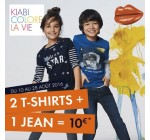 Kiabi: 2 T-shirts achetés + 1 Jean pour seulement 10€