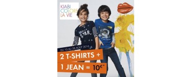 Kiabi: 2 T-shirts achetés + 1 Jean pour seulement 10€