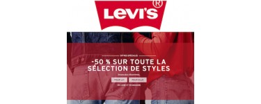 Levi's: -50% sur toute la sélection de styles pour femmes et hommes