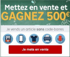 Rakuten: 12 lots de 500€ à gagner en mettant en vente au moins un article sur le site