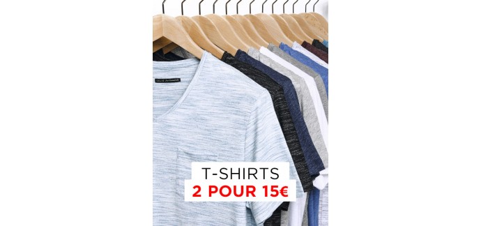 Celio*: 2 t-shirts pour 15€