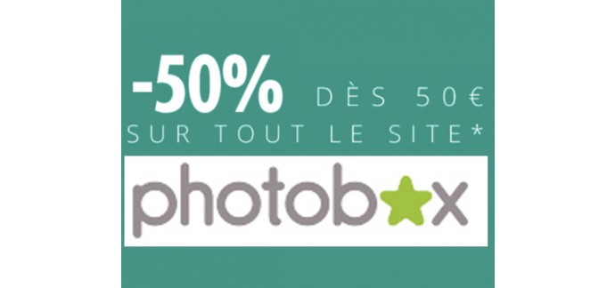 PhotoBox: -50% sur tout le site : Livres Photo, Décoration murale, Mugs photo