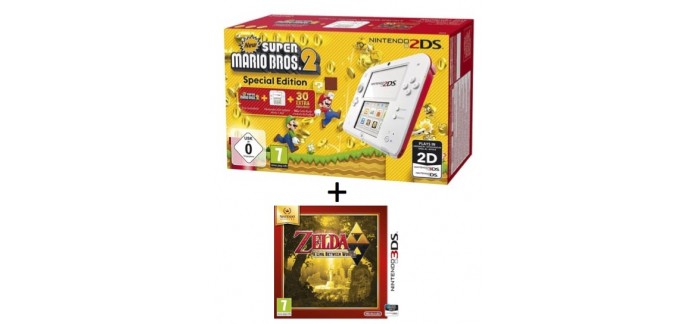 Auchan: 1 console Nintendo 2DS (parmi 3 modèles) + 1 jeu au choix pour 99,90€