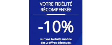 Bouygues Telecom: 10% de réduction sur tous vos forfaits mobiles dès 2 abonnements souscrits