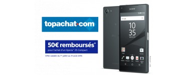 TopAchat: Le smartphone Sony Xperia Z5 disponible à 309,96€ au lieu de 359,96€ via ODR