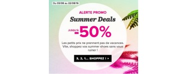 Sarenza: Summer Deals: jusqu'à -50% sur une sélection de chaussures pour toute la famille