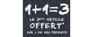 Celio*: 2 articles achetés = le 3ème offert sur une sélection de plus de 180 produits