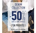 Pimkie: Denim collection : -50% sur le 2e article
