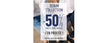 Pimkie: Denim collection : -50% sur le 2e article