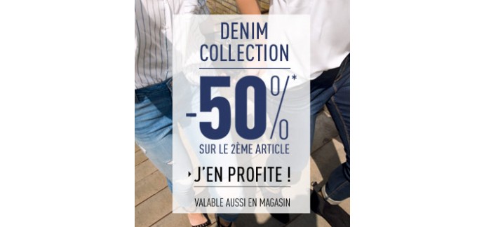 Pimkie: Denim collection : -50% sur le 2e article