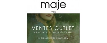 Maje: Ventes Outlet : jusqu'à -70% sur les anciennes collections