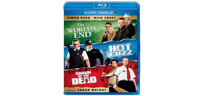 Zavvi: Coffret Blu-ray 3 films (The World's End, Hot Fuzz & Shaun of the Dead) à 10,85€