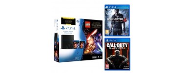 Micromania: CoD Black Ops III & Uncharted 4 offerts pour l'achat du pack PS4 Lego Star Wars