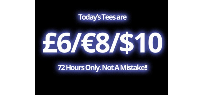 Qwertee: Promotion du week-end : les t-shirts geek passent à 8€ au lieu de 10€