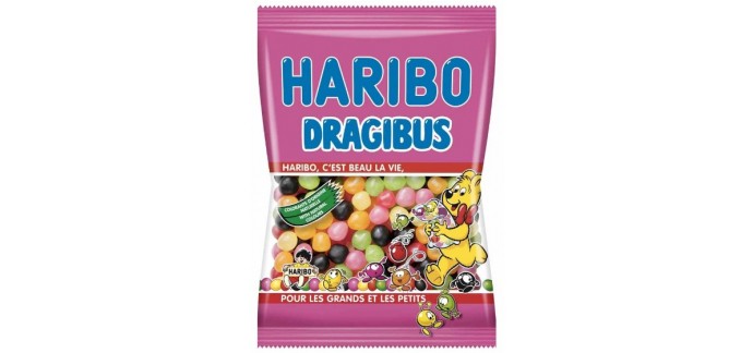 Haribo: Un lot de bonbons Dragibus à gagner par tirage au sort