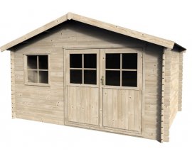 Auchan: L'abri de jardin bois Courmayeur de 9m² à 999€ au lieu de 1299€