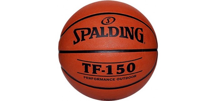 Amazon: Ballon de basket-ball Spalding TF150 Out (taille 6 ou 7) à 9,90€