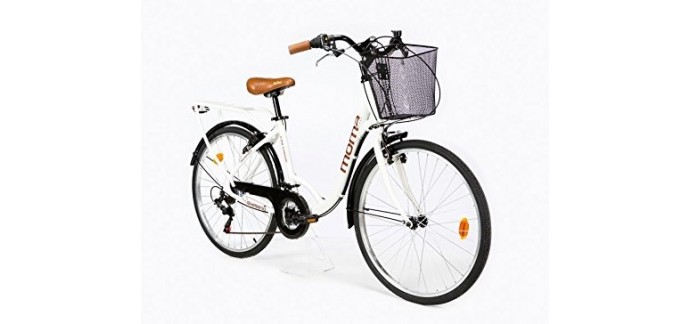Amazon: Vélo de Ville SHIMANO. Aluminium, 18 vitesses, roues de 26" à 179,99€