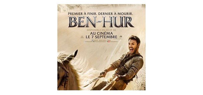 Melty: Des places pour le film Ben-Hur à gagner