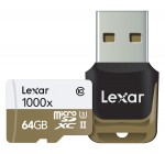 Amazon: La carte MicroSDXC Lexar 1000x 64 Go & son lecteur USB 3.0 à 15,79€
