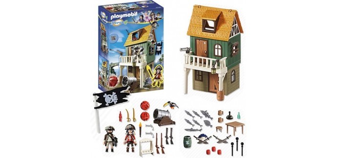 Amazon: Jeu Playmobil Fort Des Pirates Camouflé Avec Ruby - 4796 - Super4 à 27,99€