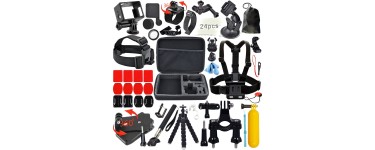 Amazon: Le kit de 41 accessoires dédié à la caméra GoPro à 19,99€ au lieu de 89,99€