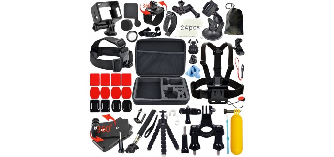 Amazon: Le kit de 41 accessoires dédié à la caméra GoPro à 19,99€ au lieu de 89,99€