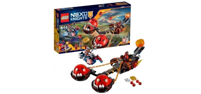 Amazon: Jeu LEGO Nexoknights Le chariot du Chaos du Maitre des bêtes 70314 à 23,58€