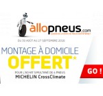 Allopneus: La pose des pneus à domicile offerte pour l'achat de 4 Michelin CrossClimate