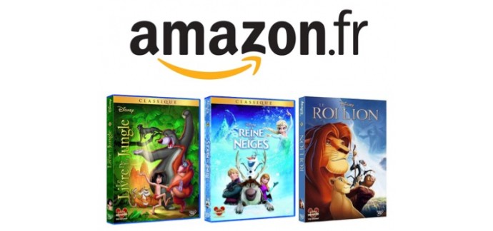 Amazon: 2 titres Disney Pixar achetés en DVD ou Blu-Ray = le 3e offert