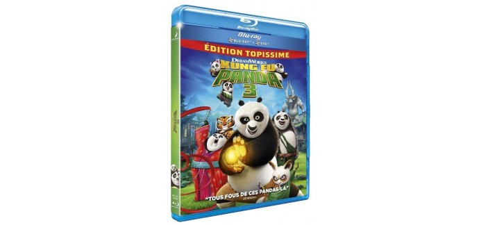Ciné Média: 1 Combo Blu-ray + DVD du dessin animé Kung Fu Panda 3 à gagner