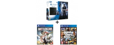 Auchan: Pack console PS4 1 To + 3 jeux : Uncharted 4 + GTA V + Battleborn à 399,99€