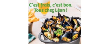Léon de Bruxelles: 20% de réduction hors menus pour les titulaires de la carte Ticket Restaurant