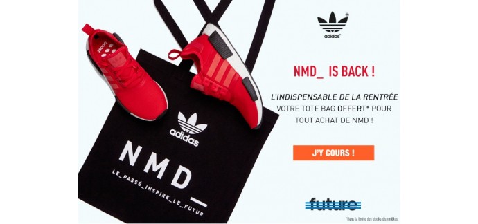Courir: 1 Tote bag offert pour tout achat d'une paire d'Adidas NMD